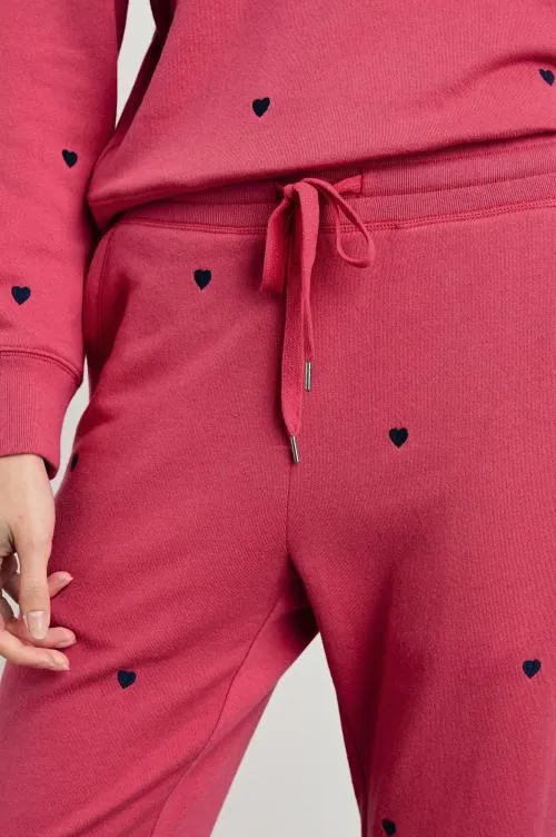 Women Rails Sleepwear and Lounge Kingston Pant Pink Midnight Hearts
