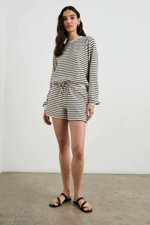 Women Rails Sleepwear and Lounge Theron Sweatshirt Sailor Stripe Terry Towel Women Rails Sleepwear and Lounge Theron Sweatshirt Sailor Stripe Terry Towel