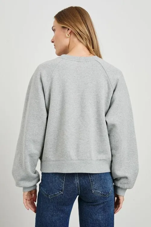 Women Rails Sleepwear and Lounge Vintage Raglan Sweatshirt Rails Los Angeles Map Grey