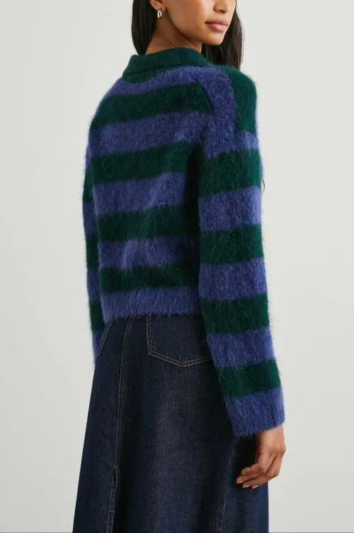 Women Rails Sweaters Amber Sweater Oxford Stripe Women Rails Sweaters Amber Sweater Oxford Stripe