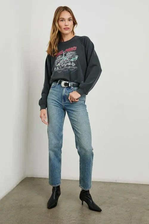 Women Rails Sweaters Vintage Raglan Sweatshirt Rails Paris Map Women Rails Sweaters Vintage Raglan Sweatshirt Rails Paris Map
