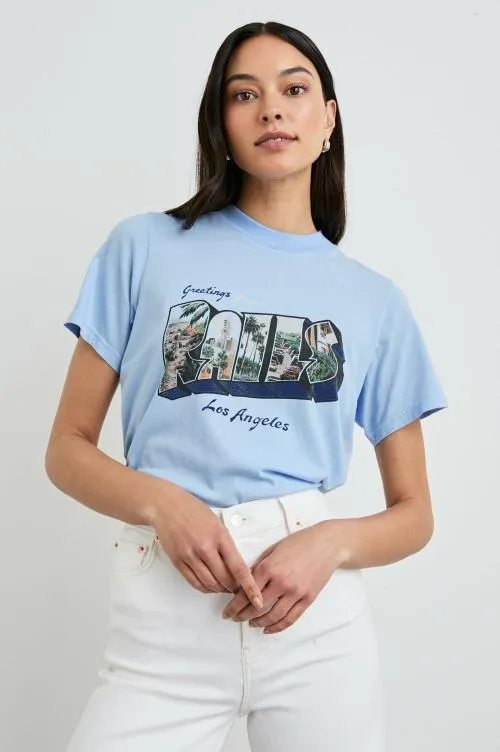 Women Rails Tees and Tanks Boyfriend Tshirt Rails Los Angeles Blue
