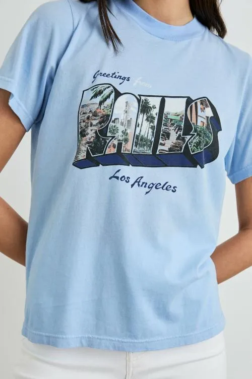 Women Rails Tees and Tanks Boyfriend Tshirt Rails Los Angeles Blue