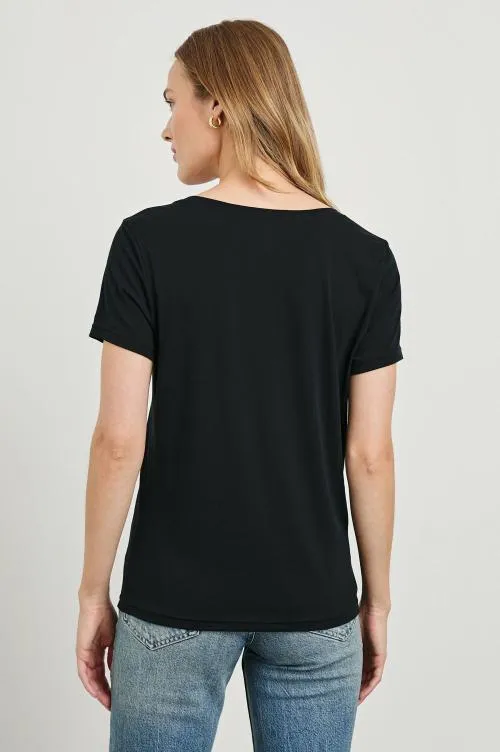 Women Rails Tees and Tanks Classic V Neck Tshirt Black Women Rails Tees and Tanks Classic V Neck Tshirt Black