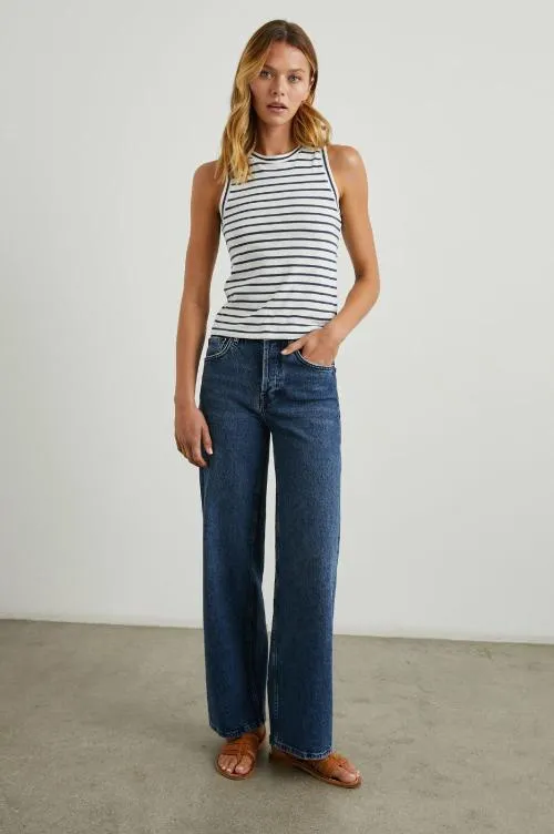 Women Rails Tees and Tanks The Racer Tank Sailor Stripe Navy Women Rails Tees and Tanks The Racer Tank Sailor Stripe Navy