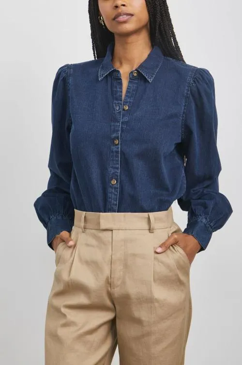Women Rails Tops Angelica Shirt Dark Vintage