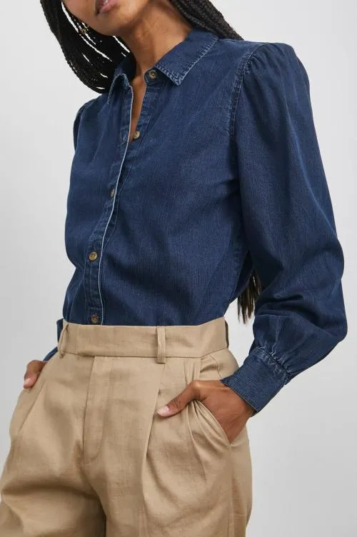 Women Rails Tops Angelica Shirt Dark Vintage Women Rails Tops Angelica Shirt Dark Vintage