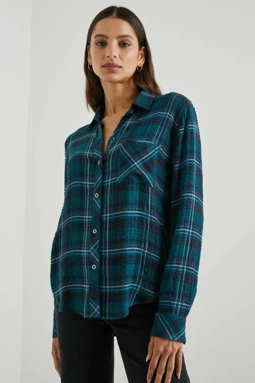 Women Rails Tops Brady Shirt Pine Fuchsia