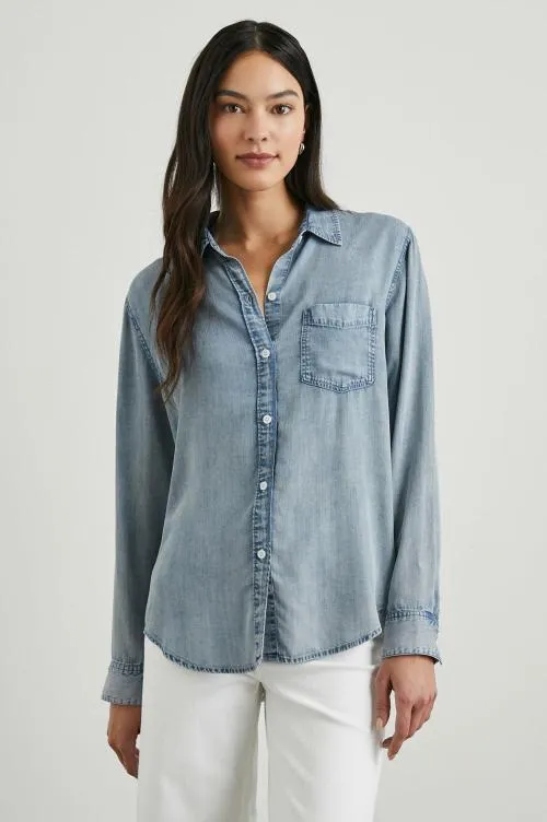 Women Rails Tops Ingrid Shirt Med Vintage Cloud Wash Women Rails Tops Ingrid Shirt Med Vintage Cloud Wash