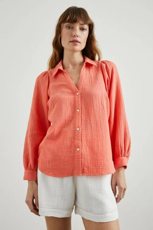 Women Rails Tops Lo Shirt Papaya