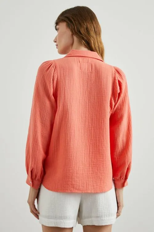 Women Rails Tops Lo Shirt Papaya Women Rails Tops Lo Shirt Papaya