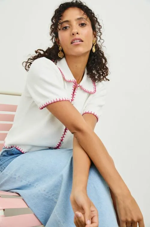 Women Rails Tops Maliah Top Ivory Hibiscus Women Rails Tops Maliah Top Ivory Hibiscus