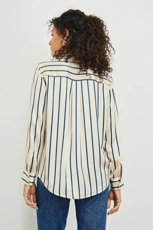 Women Rails Tops Maria Shirt Ceramic Navy Stripe Women Rails Tops Maria Shirt Ceramic Navy Stripe