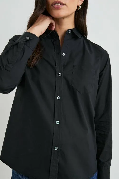 Women Rails Tops Stina Shirt Black Women Rails Tops Stina Shirt Black