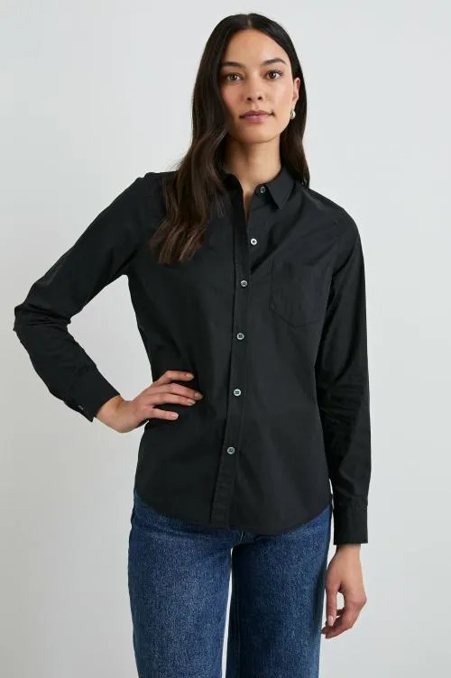 Women Rails Tops Stina Shirt Black Women Rails Tops Stina Shirt Black