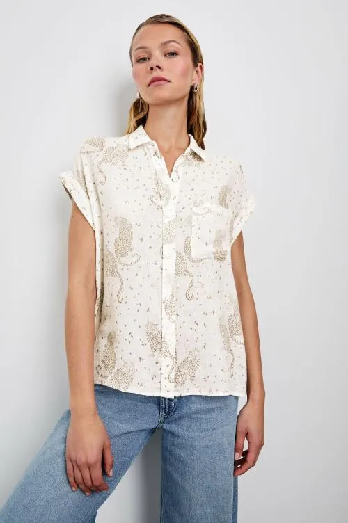 Women Rails Tops Whitney Shirt Cheetah Spots Women Rails Tops Whitney Shirt Cheetah Spots
