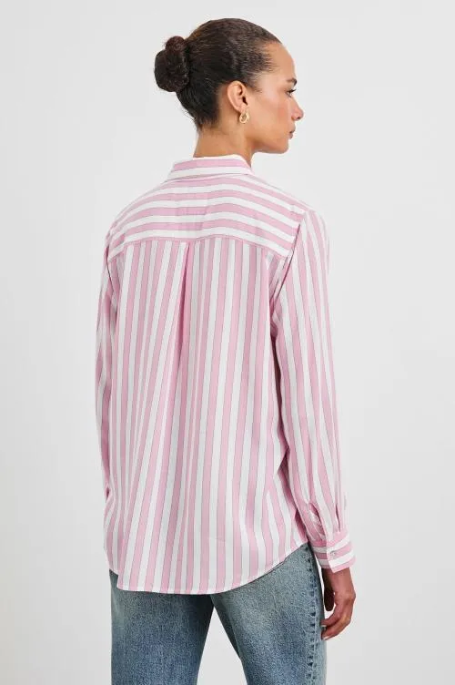Women Rails Tops Wren Shirt Rose Bloom Stripe Women Rails Tops Wren Shirt Rose Bloom Stripe