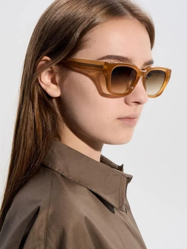 Women Recycled Acetate CatEye Sunglasses 8211 Toffee CHARLES and KEITH Cateye