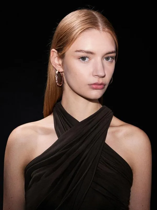 Women Reverie Crystal Large Hoop Earrings 8211 Rose Gold CHARLES and KEITH Earrings Women Reverie Crystal Large Hoop Earrings 8211 Rose Gold CHARLES and KEITH Earrings
