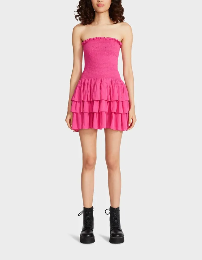 Women ROSIE MINI DRESS PINK Pink Betsey Johnson