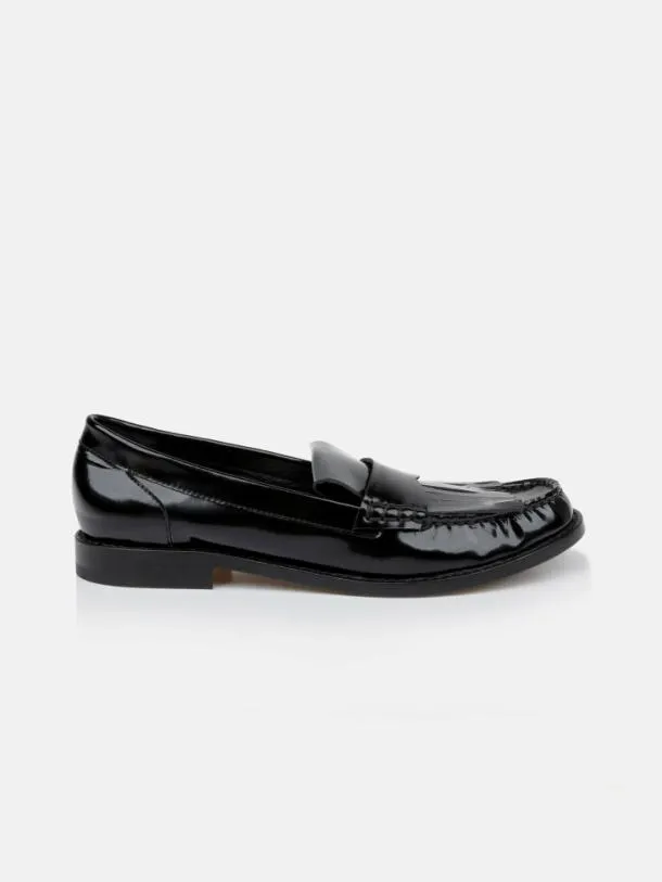 Women ROZA Gloss Black Clergerie Flats