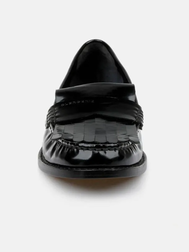 Women ROZA Gloss Black Clergerie Flats