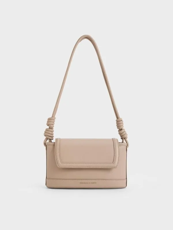Women Sabine KnottedStrap Bag 8211 Taupe CHARLES and KEITH Shoulder Bags