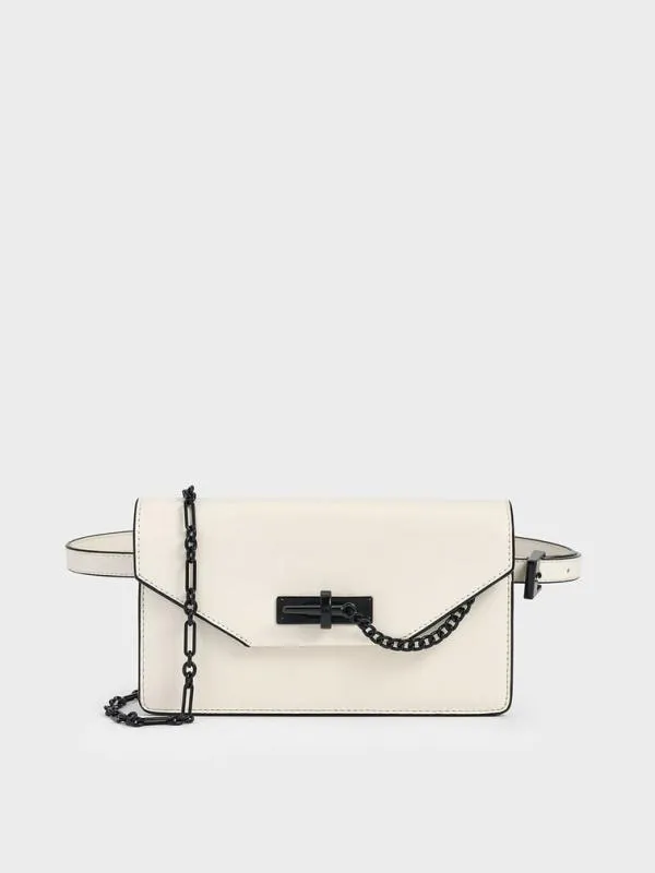 Women Samantha Envelope ChainEmbellished Crossbody Bag 8211 Cream CHARLES and KEITH Crossbody Bags Women Samantha Envelope ChainEmbellished Crossbody Bag 8211 Cream CHARLES and KEITH Crossbody Bags