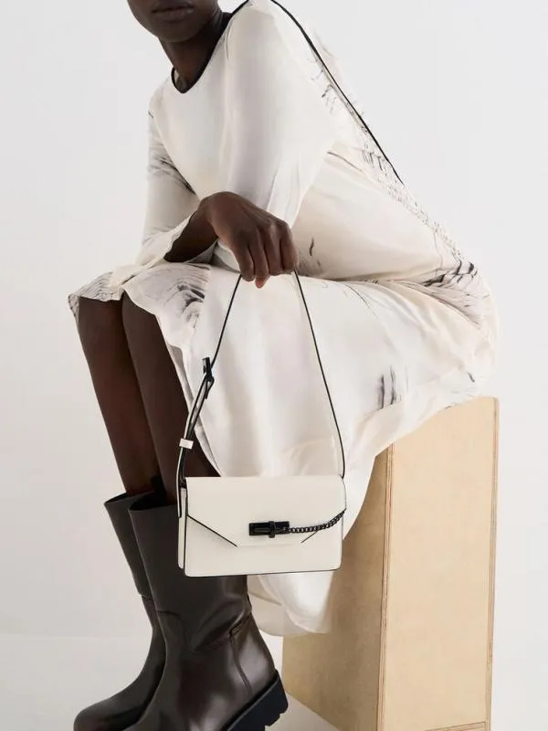 Women Samantha Envelope ChainEmbellished Crossbody Bag 8211 Cream CHARLES and KEITH Crossbody Bags