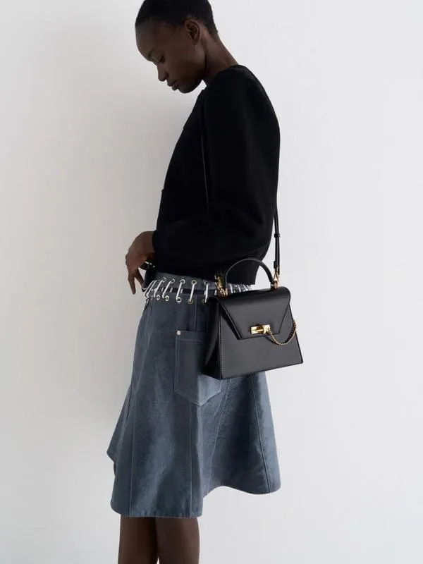Women Samantha Envelope Top Handle Bag 8211 Black CHARLES and KEITH Top Handle Bags