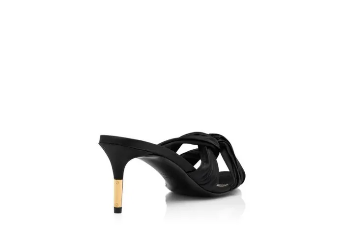 Women Sandals Tom Ford Pleated Satin Mule Women Sandals Tom Ford Pleated Satin Mule