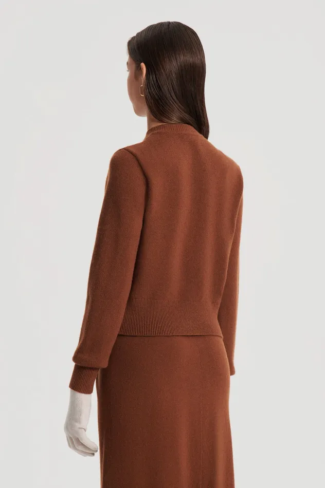 Women Scanlan Theodore CASHMERE CARDIGAN SPICE Knitwear Women Scanlan Theodore CASHMERE CARDIGAN SPICE Knitwear