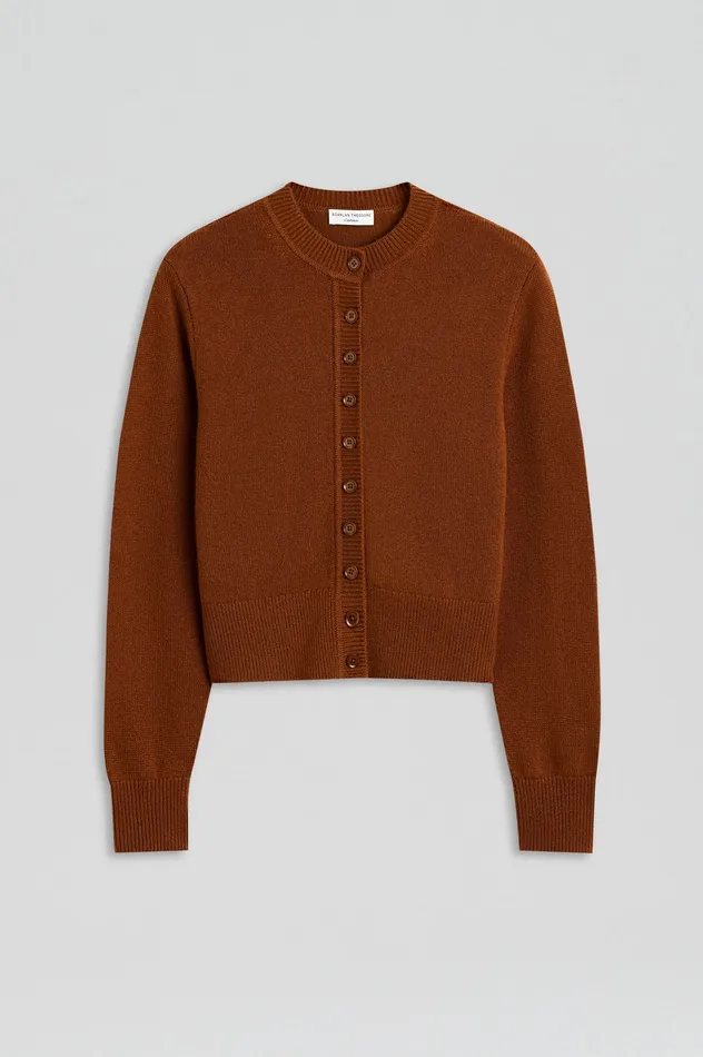 Women Scanlan Theodore CASHMERE CARDIGAN SPICE Knitwear Women Scanlan Theodore CASHMERE CARDIGAN SPICE Knitwear