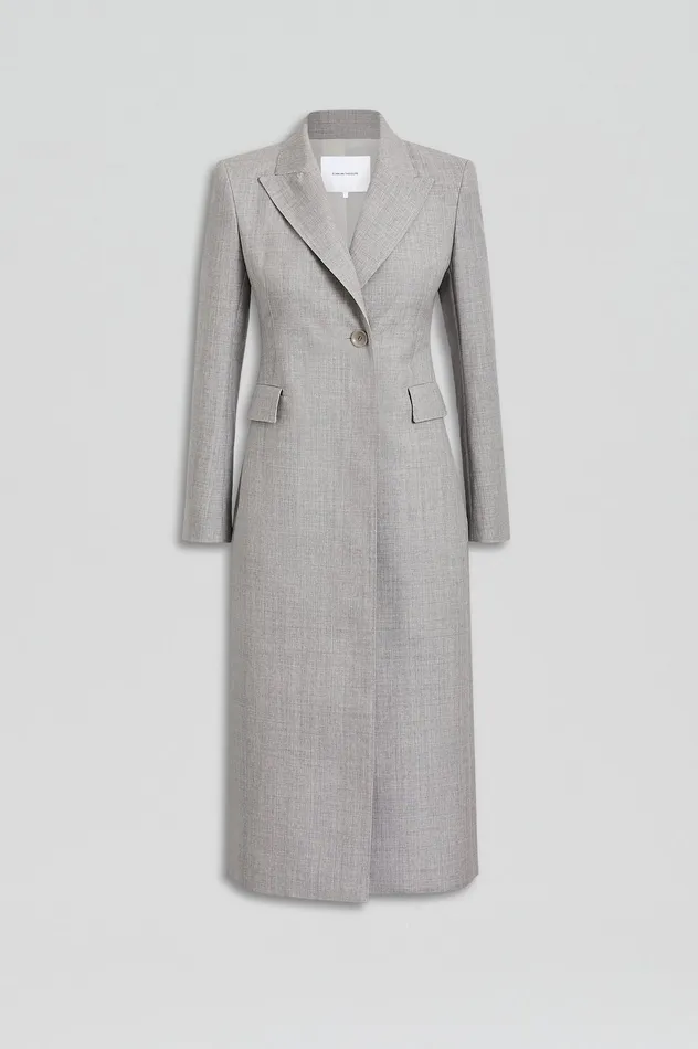 Women Scanlan Theodore TAILORED COAT GREY Coats Women Scanlan Theodore TAILORED COAT GREY Coats