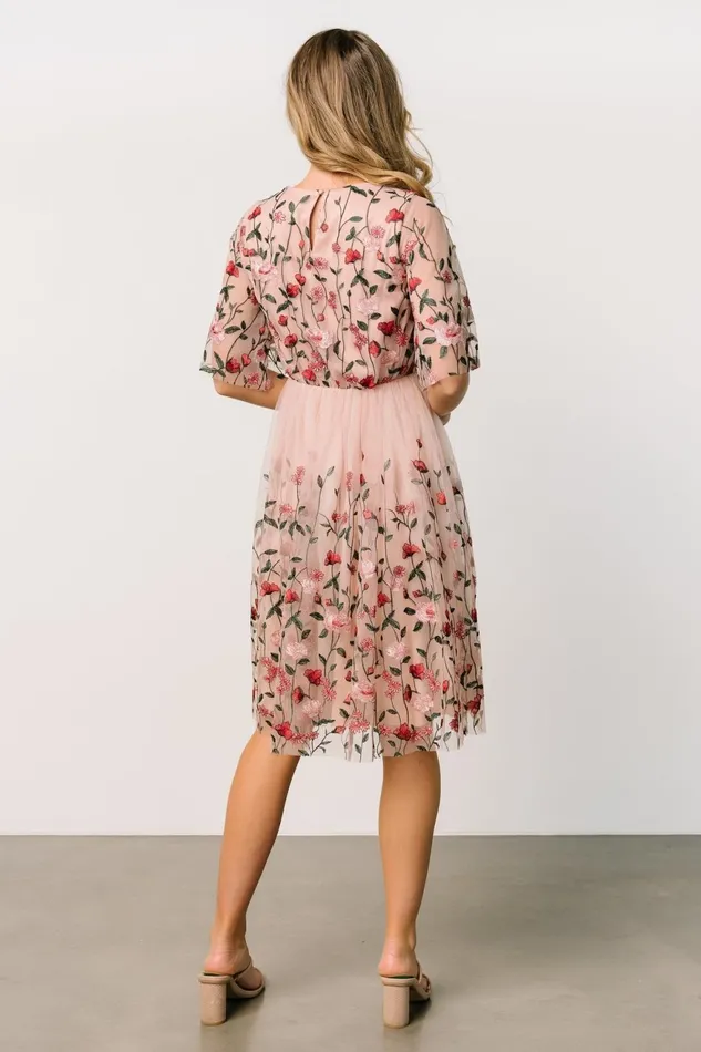 Women Short Dresses Baltic Born Duchess Tulle Dress Rose Garden Women Short Dresses Baltic Born Duchess Tulle Dress Rose Garden