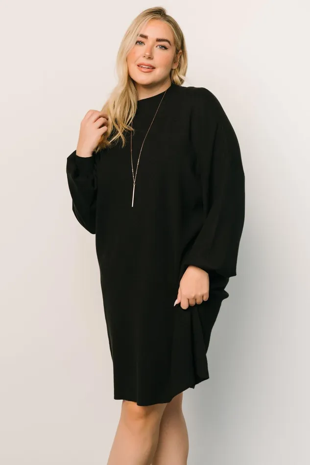Women Short Dresses Baltic Born Jennings Sweater Dress Black Women Short Dresses Baltic Born Jennings Sweater Dress Black