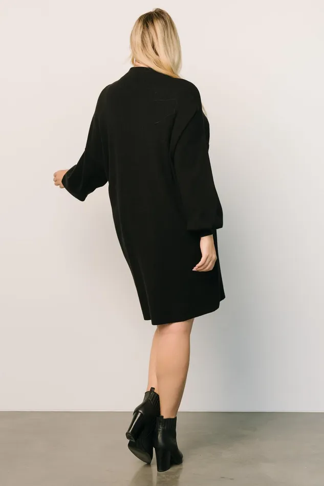 Women Short Dresses Baltic Born Jennings Sweater Dress Black Women Short Dresses Baltic Born Jennings Sweater Dress Black