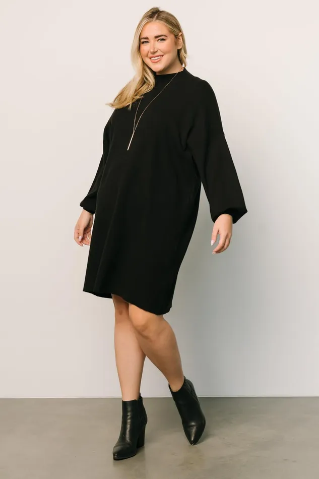 Women Short Dresses Baltic Born Jennings Sweater Dress Black Women Short Dresses Baltic Born Jennings Sweater Dress Black