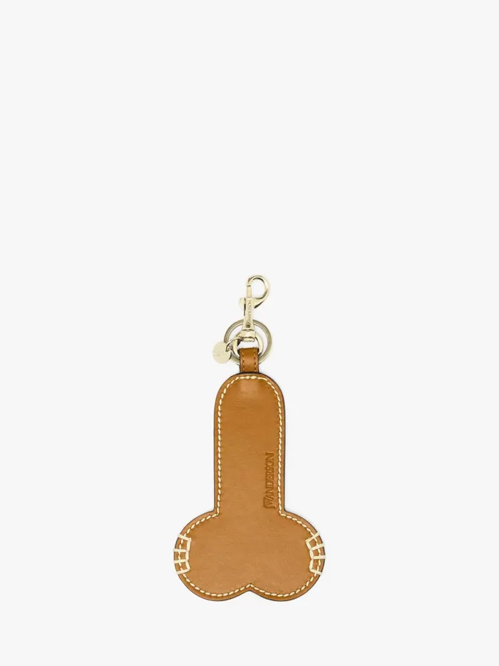 Women SMALL LEATHER GOODS JW Anderson CONTRAST TOPSTITCH LEATHER PENIS KEYRING Tan Women SMALL LEATHER GOODS JW Anderson CONTRAST TOPSTITCH LEATHER PENIS KEYRING Tan