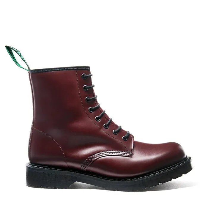 Women Solovair Derby Boots Oxblood 8 Eye Derby Boot