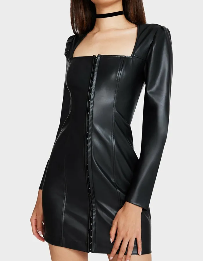 Women STACY MINI DRESS BLACK Black Betsey Johnson