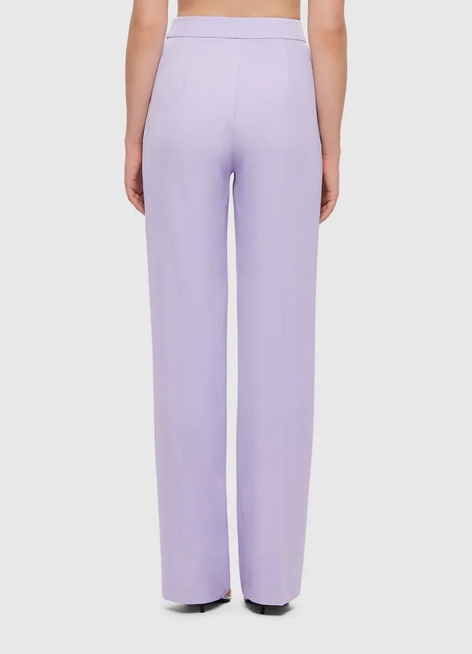 Women Suiting LEO LIN Heather Straight Leg Pants 8211 Lilac