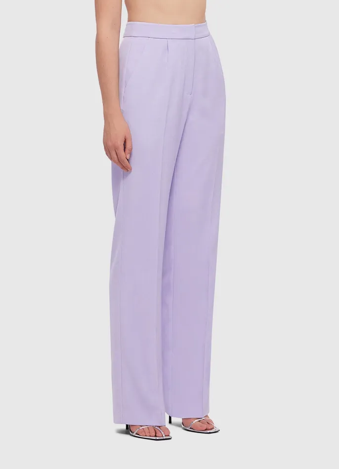 Women Suiting LEO LIN Heather Straight Leg Pants 8211 Lilac
