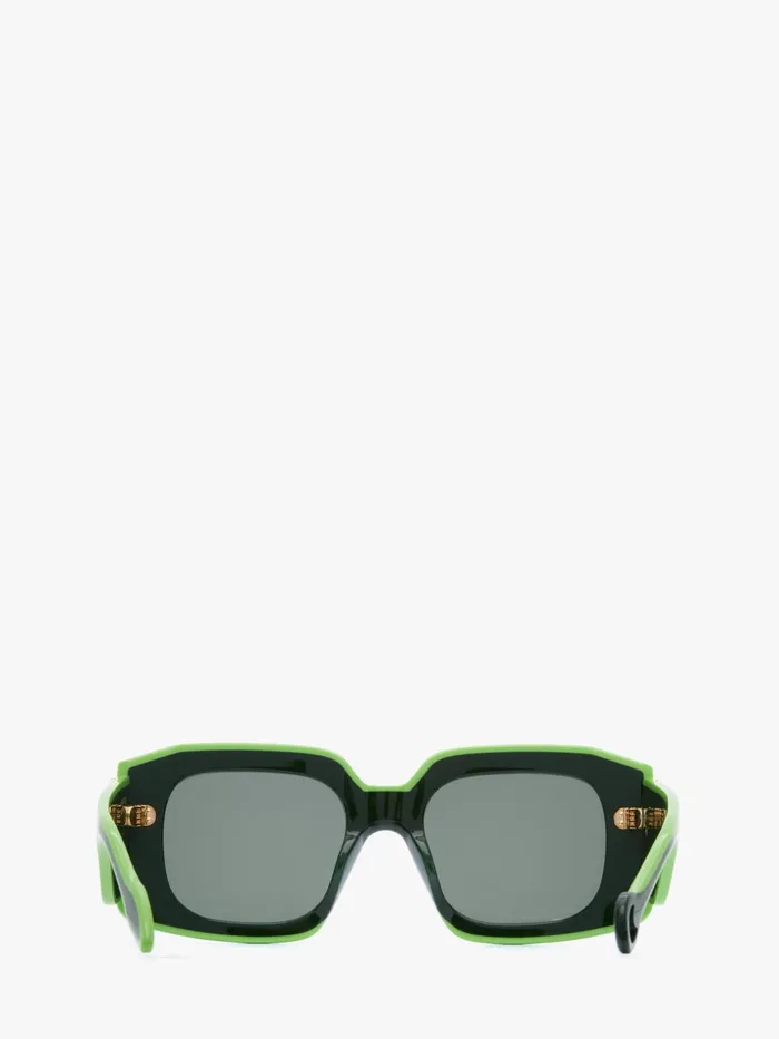Women SUNGLASSES JW Anderson LARGE SQUARE BUMPER SUNGLASSES Khaki Women SUNGLASSES JW Anderson LARGE SQUARE BUMPER SUNGLASSES Khaki
