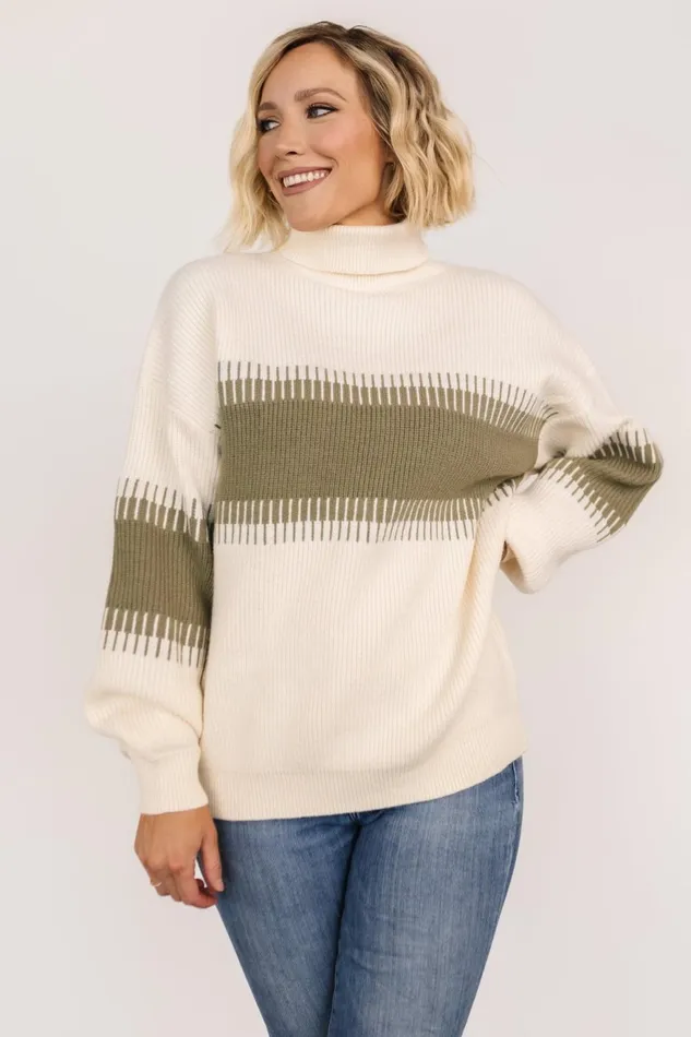 Women Sweaters Baltic Born Antonov Turtle Neck Sweater Sage Cream Women Sweaters Baltic Born Antonov Turtle Neck Sweater Sage Cream