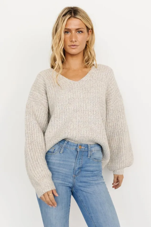 Women Sweaters Baltic Born Brynna Bubble Sleeve Sweater Multi