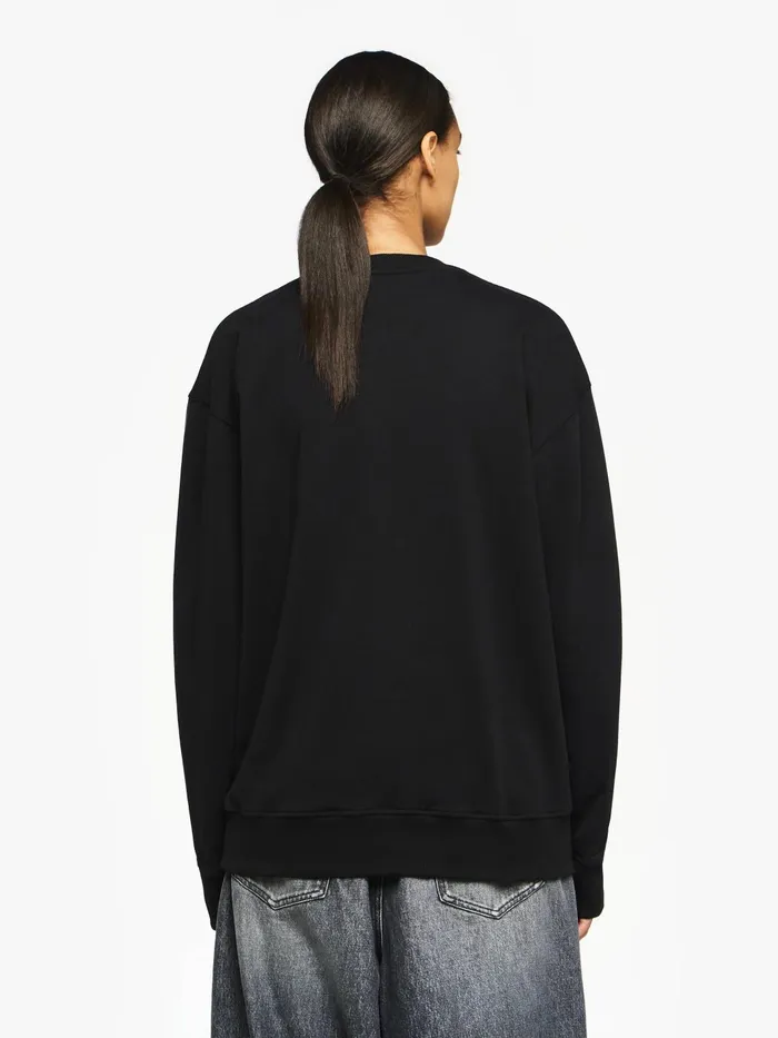 Women Sweatshirt and Hoodies JW Anderson CLASSIC LOGO EMBROIDERY SWEATSHIRT Black Women Sweatshirt and Hoodies JW Anderson CLASSIC LOGO EMBROIDERY SWEATSHIRT Black