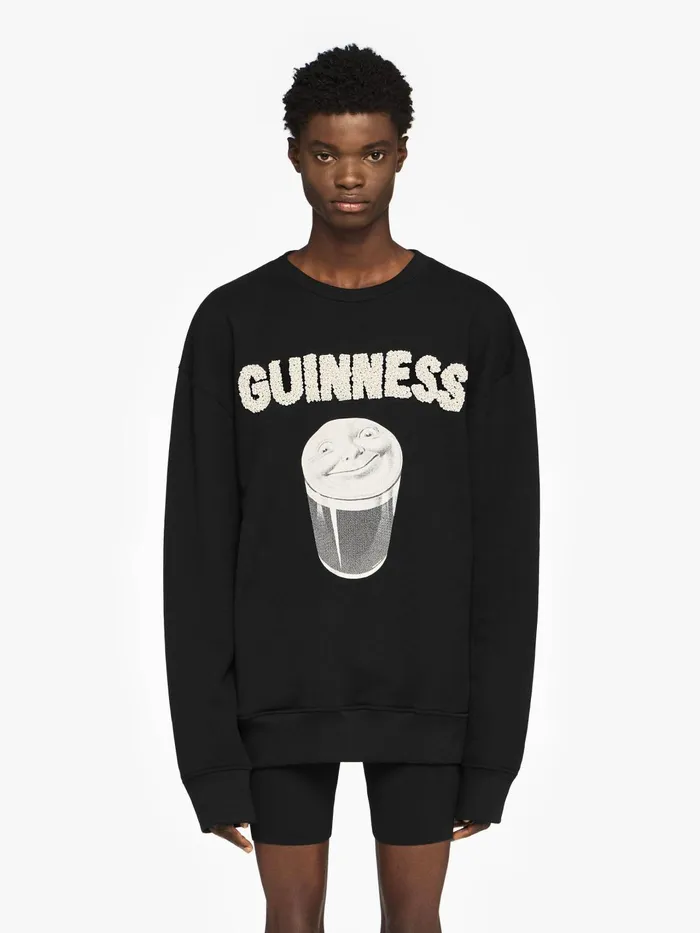 Women Sweatshirt and Hoodies JW Anderson JW ANDERSON X GUINNESS SWEATSHIRT Black Women Sweatshirt and Hoodies JW Anderson JW ANDERSON X GUINNESS SWEATSHIRT Black