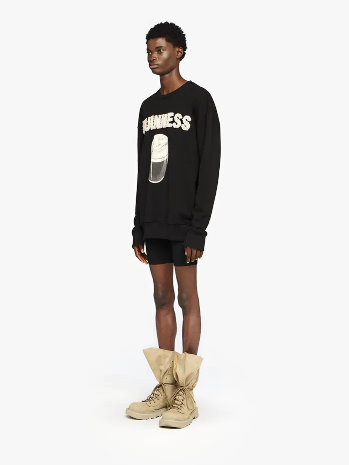 Women Sweatshirt and Hoodies JW Anderson JW ANDERSON X GUINNESS SWEATSHIRT Black Women Sweatshirt and Hoodies JW Anderson JW ANDERSON X GUINNESS SWEATSHIRT Black