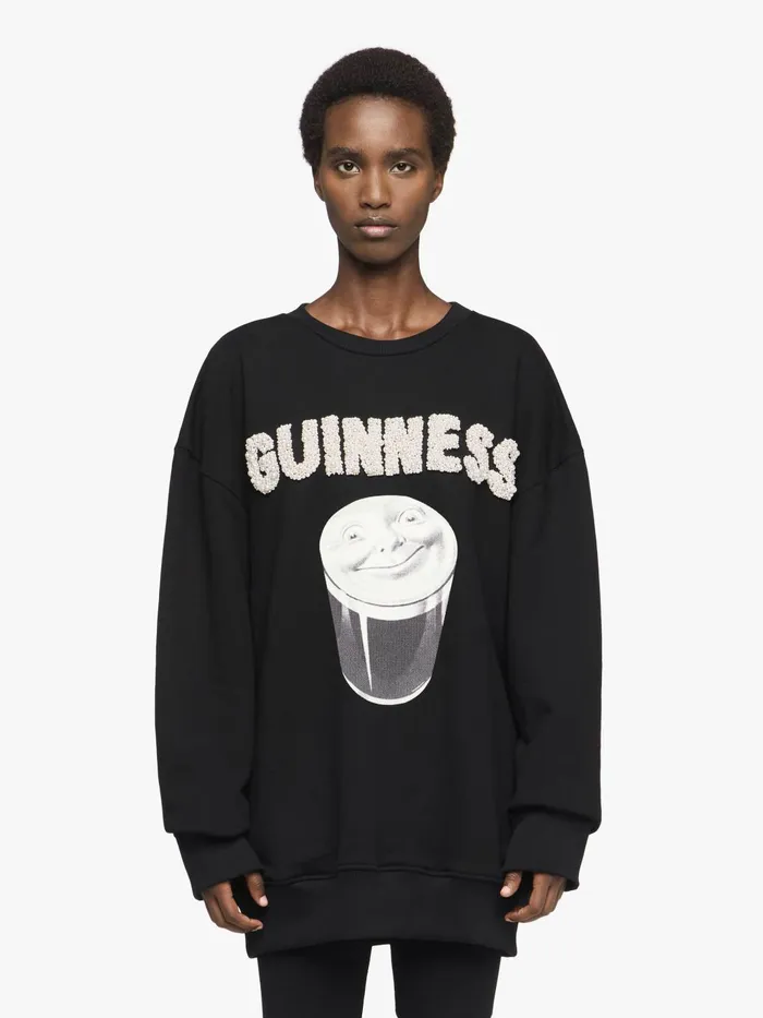 Women Sweatshirt and Hoodies JW Anderson JW ANDERSON X GUINNESS SWEATSHIRT Black Women Sweatshirt and Hoodies JW Anderson JW ANDERSON X GUINNESS SWEATSHIRT Black